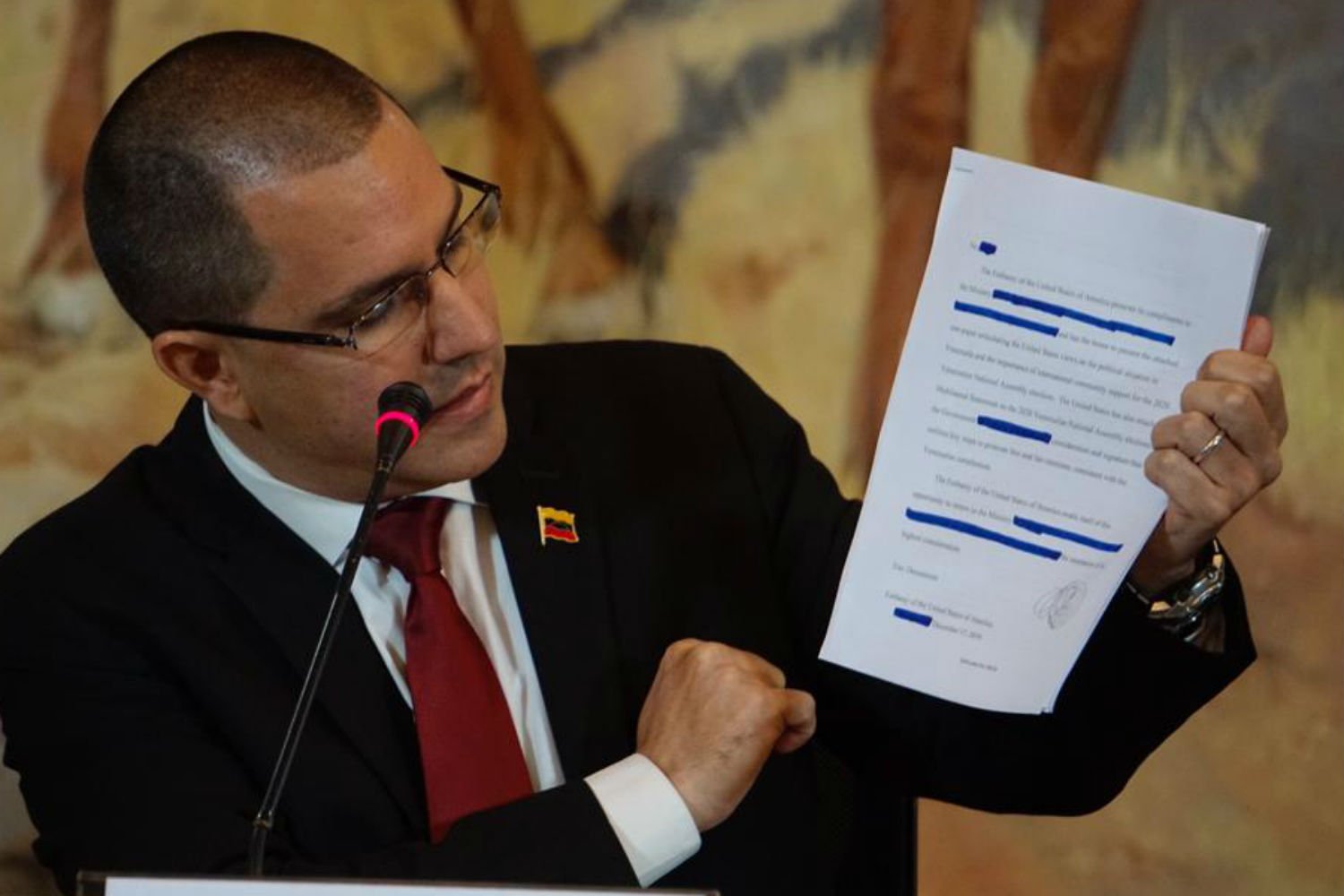 Arreaza critica petición de EEUU por unas parlamentarias libres: «Habrá elecciones organizadas por el CNE»