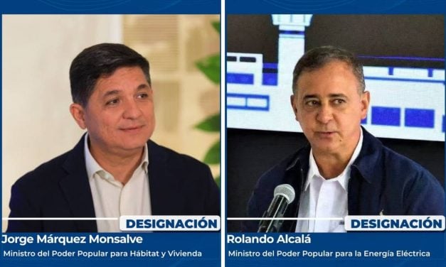 Rolando Alcalá asume Min. Energía Eléctrica y Jorge Márquez pasa a Min. Vivienda
