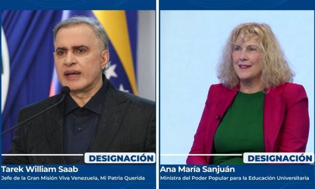 Delcy Rodríguez nombró a Tarek William Saab y Ana María Sanjuán en su gabinete