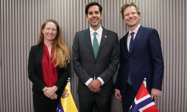 Oliver Blanco evaluó la agenda bilateral con representantes diplomáticos de Noruega