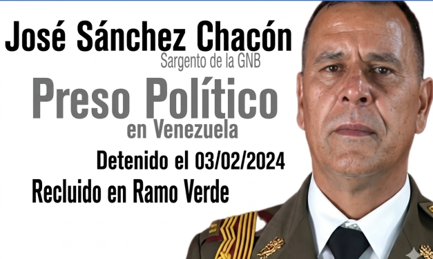 Murió padre de preso político militar de Ramo Verde