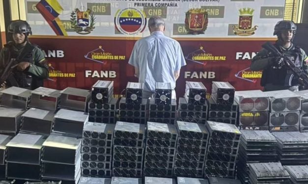 Desmantelaron granja clandestina de minería digital en Bolívar